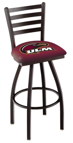Shop ULM Warhawks HBS Maroon Ladder Back High Top Swivel Bar Stool Seat Chair - Sporting Up