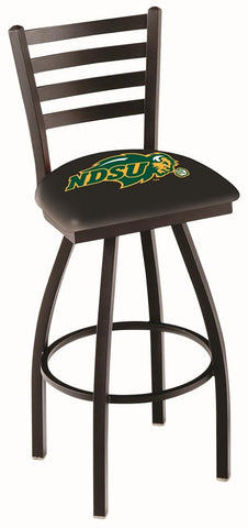 Shop North Dakota State Bison HBS Black Ladder Back Swivel Bar Stool Seat Chair - Sporting Up