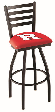 Rutgers Scarlet Knights HBS Ladder Back High Top Swivel Bar Stool Seat Chair - Sporting Up