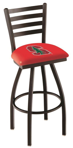 Stanford Cardinal HBS Red Ladder Back High Top Swivel Bar Stool Seat Chair - Sporting Up