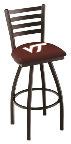 Shop Virginia Tech Hokies HBS Red Ladder Back High Top Swivel Bar Stool Seat Chair - Sporting Up
