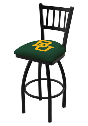 Shop Baylor Bears HBS Green "Jail" Back High Top Swivel Bar Stool Seat Chair - Sporting Up