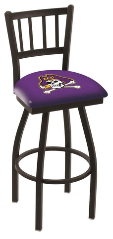 Shop East Carolina Pirates HBS "Jail" Back High Top Swivel Bar Stool Seat Chair - Sporting Up