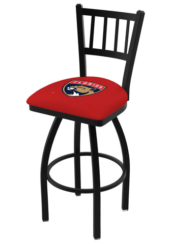 Shop Florida Panthers HBS Red "Jail" Back High Top Swivel Bar Stool Seat Chair - Sporting Up