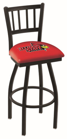 Shop Illinois State Redbirds HBS "Jail" Back High Top Swivel Bar Stool Seat Chair - Sporting Up