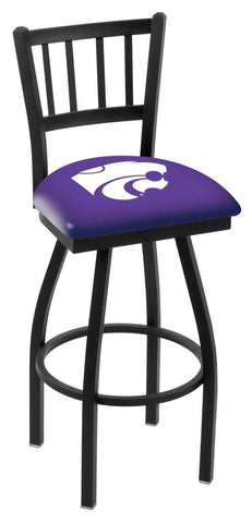 Shop Kansas State Wildcats HBS "Jail" Back High Top Swivel Bar Stool Seat Chair - Sporting Up