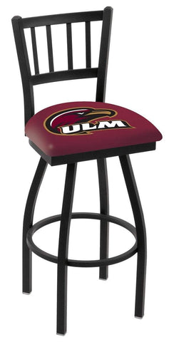 Shop ULM Warhawks HBS Maroon "Jail" Back High Top Swivel Bar Stool Seat Chair - Sporting Up