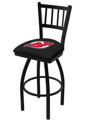 Shop New Jersey Devils HBS Red "Jail" Back High Top Swivel Bar Stool Seat Chair - Sporting Up