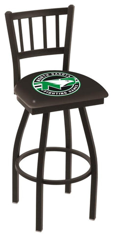 Shop North Dakota Fighting Hawks HBS "Jail" Back High Swivel Bar Stool Seat Chair - Sporting Up