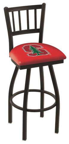 Shop Stanford Cardinal HBS Red "Jail" Back High Top Swivel Bar Stool Seat Chair - Sporting Up