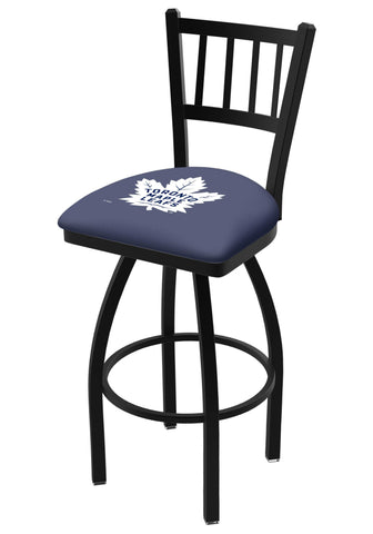 Toronto Maple Leafs HBS Navy "Jail" Back High Top Swivel Bar Stool Seat Chair - Sporting Up