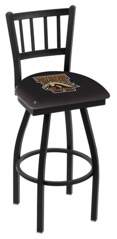 Shop Western Michigan Broncos HBS "Jail" Back High Top Swivel Bar Stool Seat Chair - Sporting Up