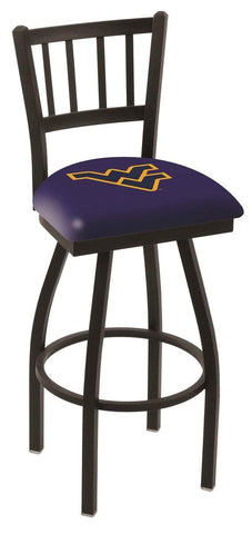 Shop West Virginia Mountaineers HBS "Jail" Back High Top Swivel Bar Stool Seat Chair - Sporting Up