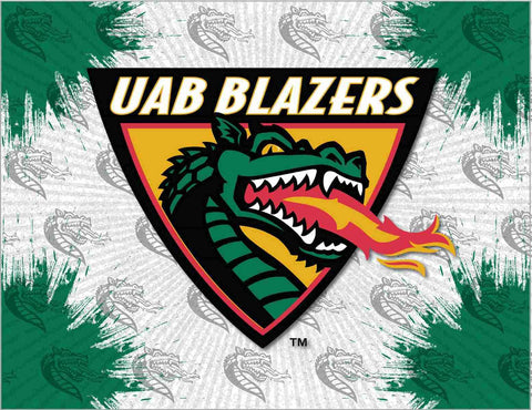 Shop UAB Blazers HBS Gray Green Wall Canvas Art Picture Print - Sporting Up
