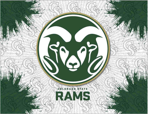 Shop Colorado State Rams HBS Gray Green Wall Canvas Art Picture Print - Sporting Up