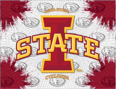 Shop Iowa State Cyclones HBS Gray Red Wall Canvas Art Picture Print - Sporting Up