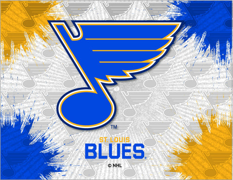 St. Louis Blues HBS Gray Navy Hockey Wall Canvas Art Picture Print - Sporting Up