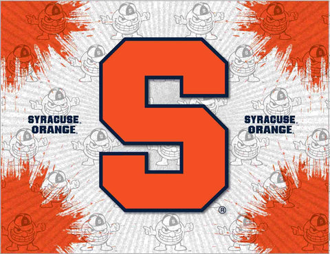 Shop Syracuse Orange HBS Gray Orange Wall Canvas Art Picture Print - Sporting Up