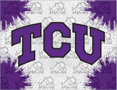 Shop TCU Horned Frogs HBS Gray Purple Wall Canvas Art Picture Print - Sporting Up