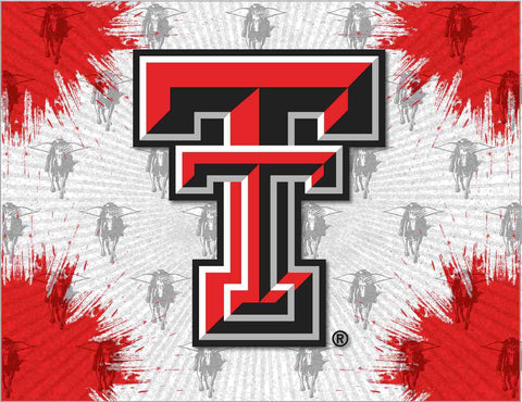 Shop Texas Tech Red Raiders HBS Gray Red Wall Canvas Art Picture Print - Sporting Up