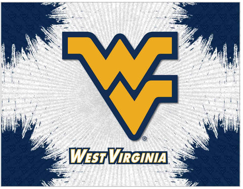 West Virginia Mountaineers HBS Gray Wall Canvas Art Picture Print - Sporting Up