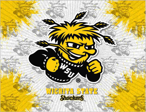 Wichita State Shockers HBS Gray Wall Canvas Art Picture Print - Sporting Up