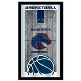 Boise State Broncos HBS Basketball Framed Hanging Glass Wall Mirror (26"x15") - Sporting Up
