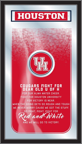 Shop Houston Cougars Holland Bar Stool Co. Fight Song Mirror (26" x 15") - Sporting Up