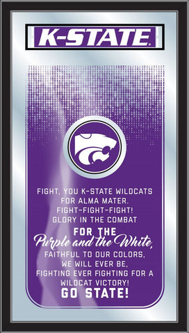 Shop Kansas State Wildcats Holland Bar Stool Co. Fight Song Mirror (26" x 15") - Sporting Up
