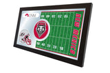 New Mexico Lobos HBS Red Football Framed Hanging Glass Wall Mirror (26"x15") - Sporting Up