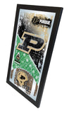 Purdue Boilermakers HBS Football Framed Hanging Glass Wall Mirror (26"x15") - Sporting Up