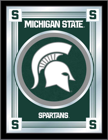 Michigan State Spartans Holland Bar Stool Co. Collector Logo Mirror (17" x 22") - Sporting Up