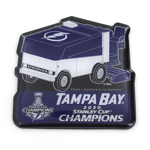 Shop Tampa Bay Lightning 2020 NHL Stanley Cup Champions Aminco Zamboni Fridge Magnet - Sporting Up