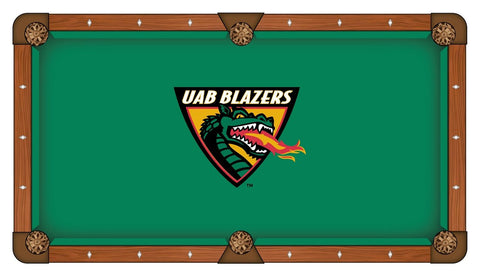 Shop UAB Blazers HBS Green with Dragon Logo Billiard Pool Table Cloth - Sporting Up