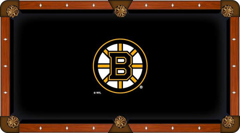 Boston Bruins Holland Bar Stool Co. Black Billiard Pool Table Cloth - Sporting Up