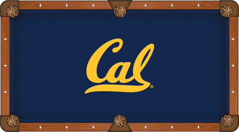 Shop California Golden Bears HBS Navy with Yellow Logo Billiard Pool Table Cloth - Sporting Up