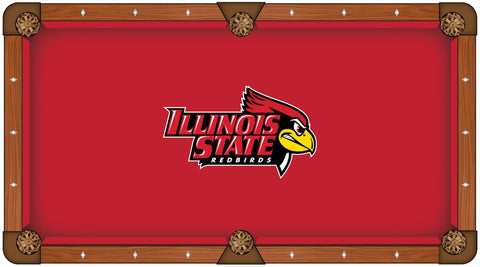 Shop Illinois State Redbirds Red with Multi-Color Logo Billiard Pool Table Cloth - Sporting Up