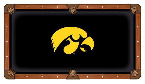 Iowa Hawkeyes HBS Black with Yellow Logo Billiard Pool Table Cloth - Sporting Up