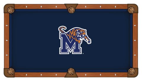Shop Memphis Tigers HBS Navy with "M" Logo Billiard Pool Table Cloth - Sporting Up