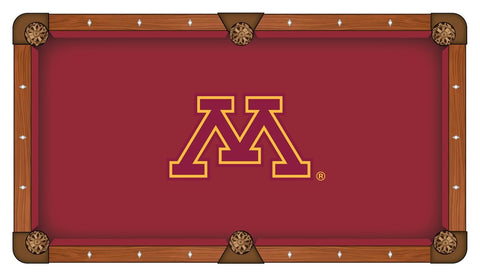 Shop Minnesota Golden Gophers Red with Yellow Logo Billiard Pool Table Cloth - Sporting Up