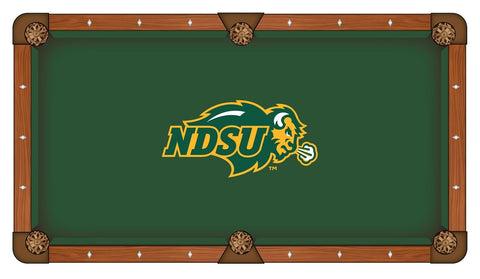 Shop North Dakota State Bison Green with Yellow Logo Billiard Pool Table Cloth - Sporting Up