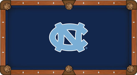 Shop North Carolina Tar Heels Navy with Light Blue Logo Billiard Pool Table Cloth - Sporting Up