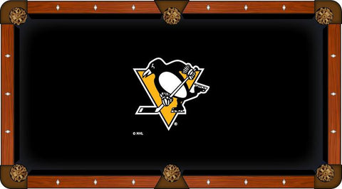 Pittsburgh Penguins Holland Bar Stool Co. Black Billiard Pool Table Cloth - Sporting Up