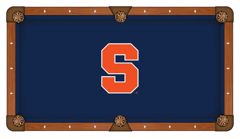 Shop Syracuse Orange HBS Navy with Orange Logo Billiard Pool Table Cloth - Sporting Up
