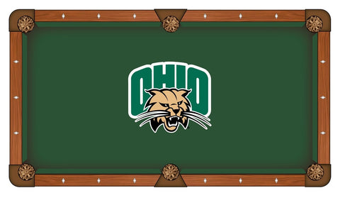Shop Ohio Bobcats Holland Bar Stool Co. Green Billiard Pool Table Cloth - Sporting Up