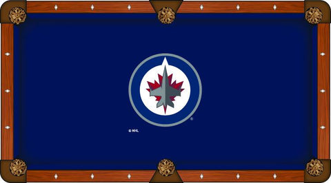 Shop Winnipeg Jets Holland Bar Stool Co. Navy Billiard Pool Table Cloth - Sporting Up