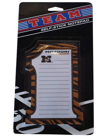 Missouri Tigers #1 Westrick Paper Co. Lot of 5 Self-Stick 25 Sheet Notepad 4"x6" - Sporting Up