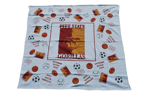 Shop Pittsburg State Gorillas Decorative Fabrics & Linens Youth Gray Blanket 48"x48" - Sporting Up