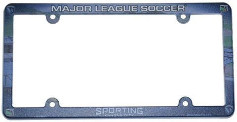 Shop Sporting KC Wincraft Official MLS Plastic License Plate Frame (12" by 6") - Sporting Up