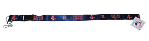 Boston Red Sox Pro Specialties Group Blue Red Thick MLB Licensed Lanyard - Sporting Up